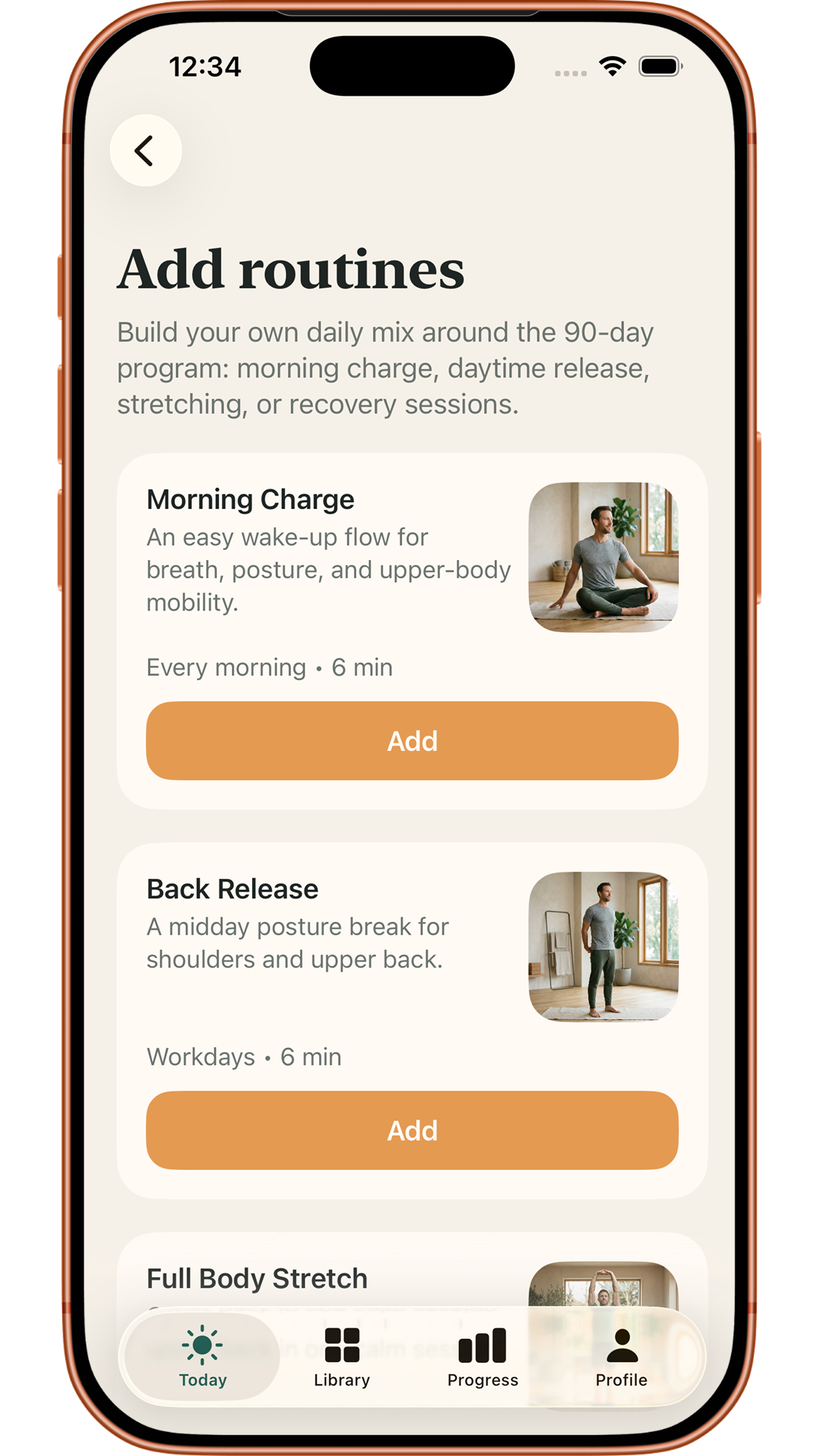 Renava routines App Store screenshot.